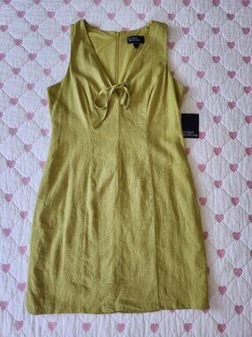 Donna Morgan Linen Sleeveless Summer Dress Lightweight Size 8